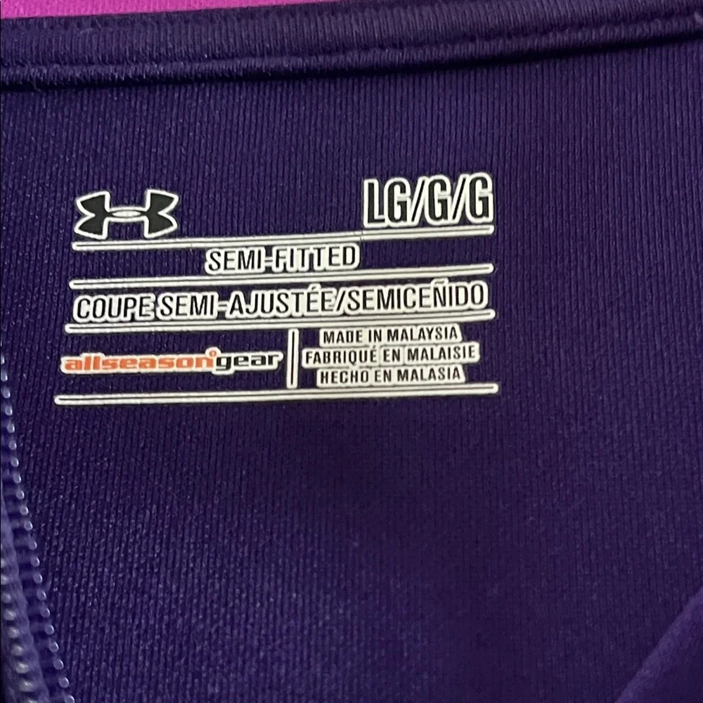 Under Armour Purple Jacket with Pink Accents - Picture 2 of 7